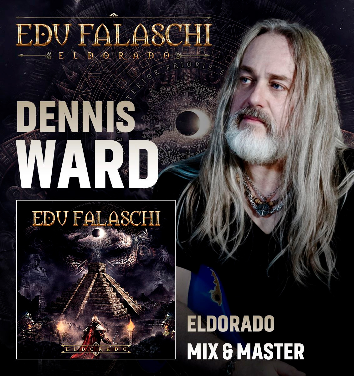 Edu Falaschi anuncia Dennis Ward para mixagem e masterização de