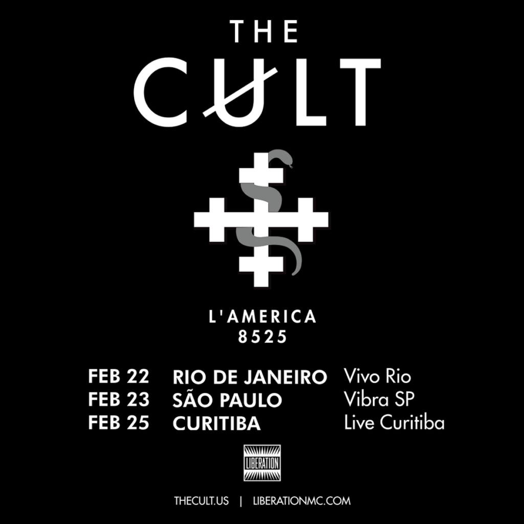 The Cult Traz Aclamada Turn De Anos Ao Brasil Em Fevereiro De