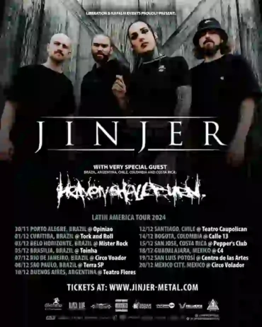 Jinjer e Heaven Shall Burn desembarcam no Brasil para seis shows