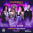 Robin McAuley, Erik Martensson, Chez Kane e John Corabi juntos em festa