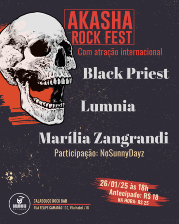 O Akasha Rock Fest vem pra 2025 com um evento de muito peso
