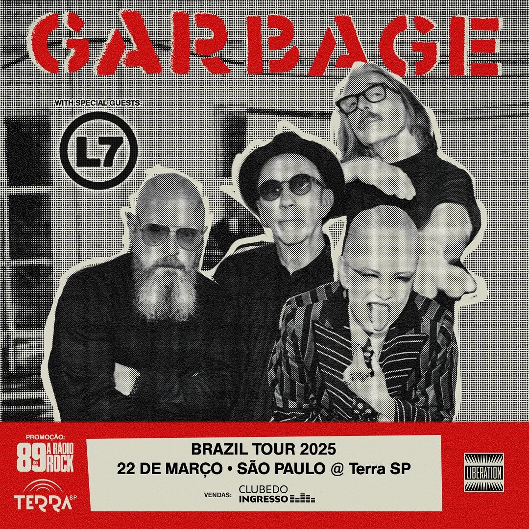 Garbage e L7 fazem super turnê no Brasil em março de 2025 - Headbangers ...