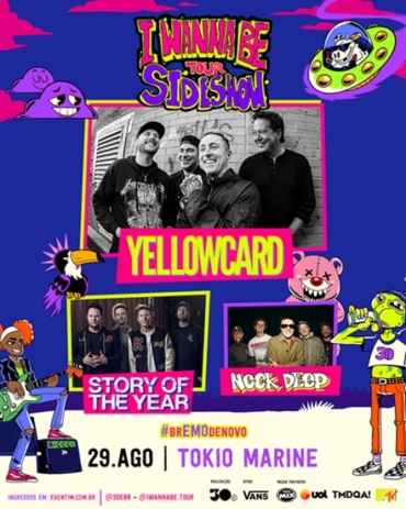 I Wanna Be Tour anuncia noite com Yellowcard, Story Of The Year e Neck Deep em São Paulo