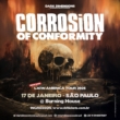 Corrision Of Conformity chega ao Brasil no Próximo Fim de Semana